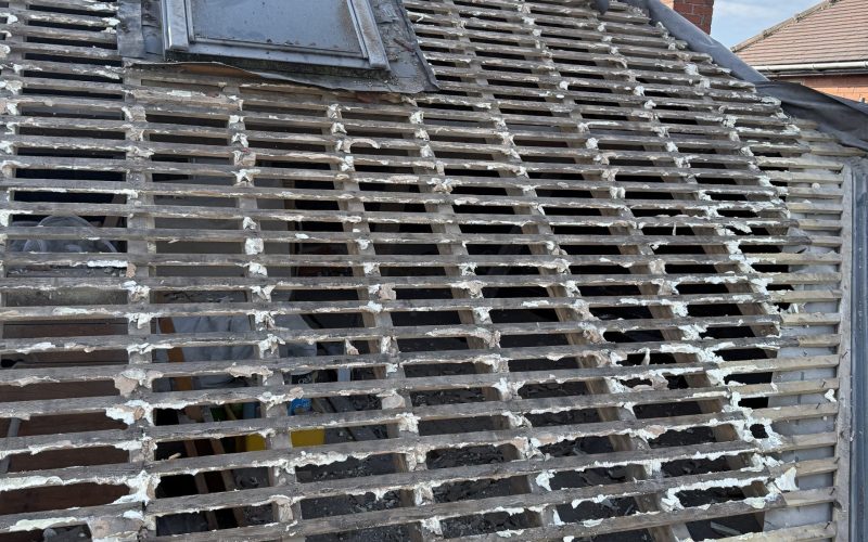 Spray foam removal resulting in a replacement roof Spray foam removal resulting in a replacement roof